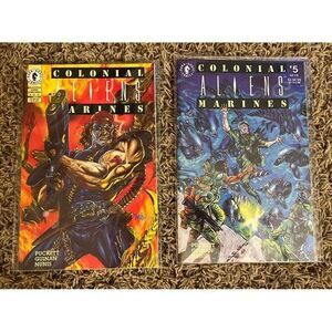 ALIENS: COLONIAL MARINES #5 &6  ‎ 1993 Dark horse comics